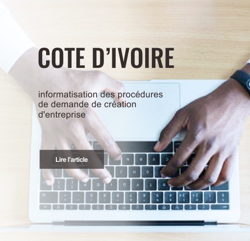 informatisation des procédures de demande de création d’entreprise