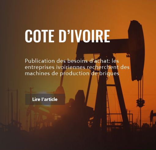 Publication des besoins d’achat: les entreprises ivoiriennes recherchent des machines de production de briques