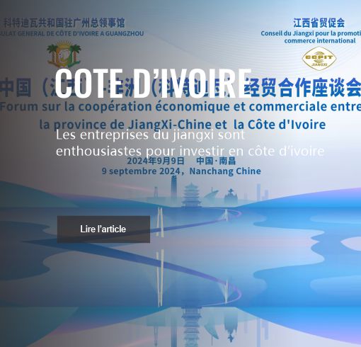 Les entreprises du jiangxi sont enthousiastes pour investir en côte d’ivoire